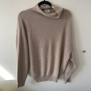 Aritzia Beige Crew Neck Sweater